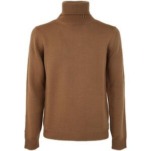 NUUR Men's Classic Turtleneck Knit Sweater Men BROWN Sweaters & Cardigans